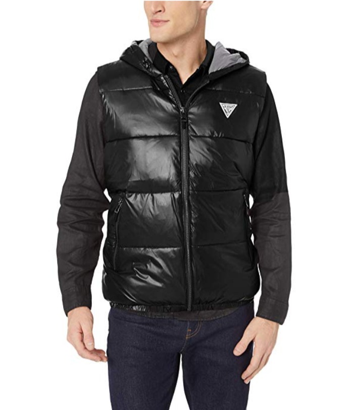  GUESS Logan男士羽绒背心 68.5加元（M码），原价 114.41加元，包邮