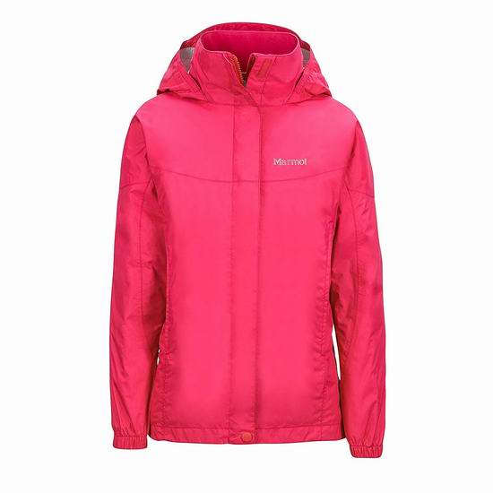  Marmot 土拨鼠 PreCip 女童轻质防水夹克3折 30.28加元！