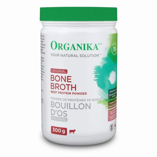  Organika Bone Broth Beef 牛骨汤蛋白质粉（300克） 24.69加元！