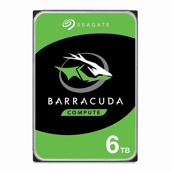  售价大降！历史新低！Seagate 希捷 ST6000DM003 BarraCuda 酷鱼 6TB 机械硬盘5折 119.99加元包邮！