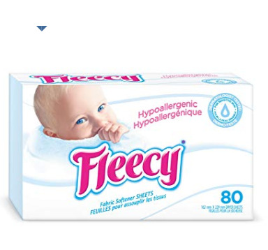  Fleecy 防过敏衣物烘干纸 80张 3.22加元，原价 3.97加元