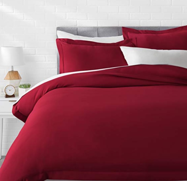  AmazonBasics Microfiber 被套3件套 19.53加元，原价 27加元