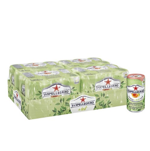  San Pellegrino 意大利桃子味冰茶汽水 250毫升×24瓶  15.92加元，原价 22.99加元