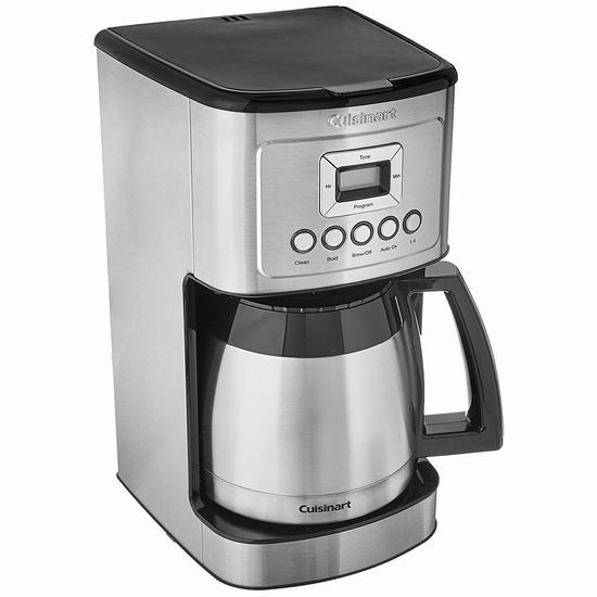  历史新低！Cuisinart 美膳雅 DCC-3400 12杯量 可编程咖啡机3.6折 99.99加元包邮！