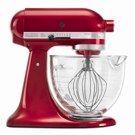  今日闪购：KitchenAid 厨宝 Artisan 名厨系列 KSM155GB 5夸脱多功能搅拌厨师机4.8折 314.1加元包邮！5色可选！