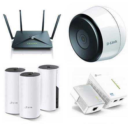  精选 TP-Link、D-Link、NETGEAR、Google 等品牌无线路由器、网格WiFi系统、室外监控摄像头、电力猫、交换机等4.5折起！会员专享！
