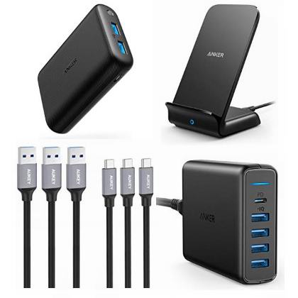  精选多款 Anker、AUKEY、Poweradd 等品牌充电宝、USB充电器、无线充电板、充电线4.9折起！会员专享！