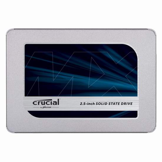  历史新低！Crucial 英睿达 MX500 3D NAND SATA 2TB超大容量 2.5英寸固态硬盘5.3折 123加元包邮！