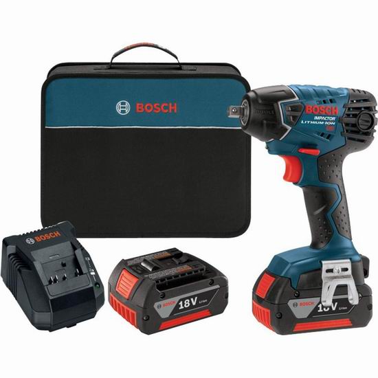  历史新低！Bosch 博世 IWH181-01 18伏 紧凑型冲击钻/冲击扳手+双电套装1.9折 149.55加元包邮！