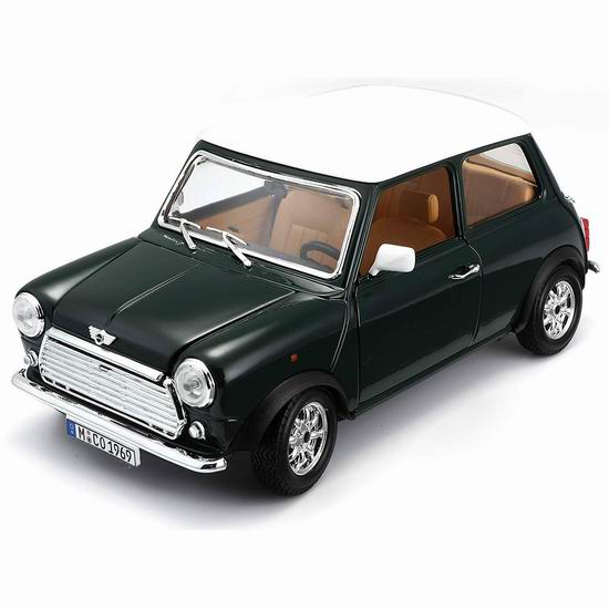  白菜价！历史新低！Bburago 1969经典版 1:16 Mini Cooper 汽车模型1.7折 12.68加元清仓！
