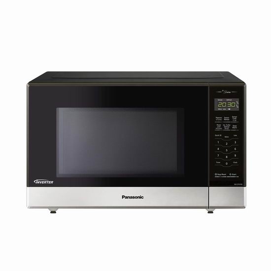  Panasonic 松下 NNST676S Genius 1.2 Cu. Ft. 黑色时尚 变频微波炉7折 174.99加元包邮！会员专享！