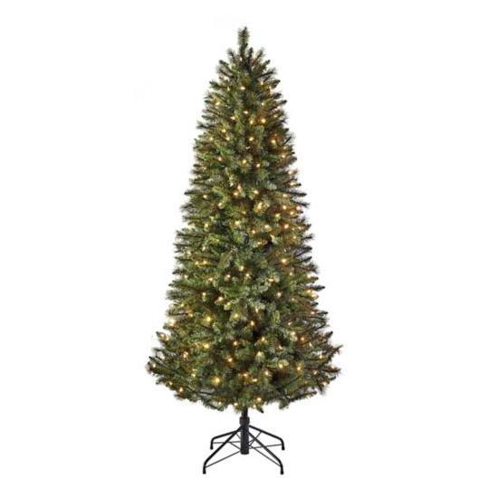  逆季清仓！Glucksteinhome Acadia 7英尺预装LED灯圣诞树2.5折 89.25加元清仓！