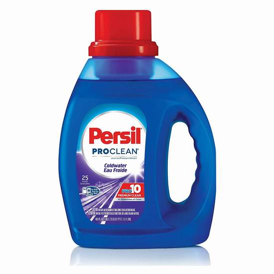  历史新低！Persil ProClean Power-Liquid 冷水强效洗衣液（1.18升，25缸）2.9折 3.79加元！