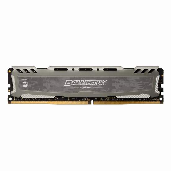  售价大降！历史新低！Crucial Ballistix 铂胜 Sport LT 3200 MHz 16GB DDR4 台式机游戏内存条4.3折 70.81加元包邮！