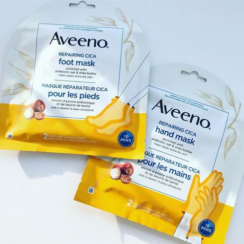  追剧必备！Aveeno 艾维诺燕麦保湿手膜脚膜 4.63加元（原价 6.49加元）