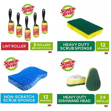  金盒头条：精选多款 3M Scotch-Brite 思高 滚毛器、百洁刷、清洁海绵超值装8.99加元起特卖！会员专享！