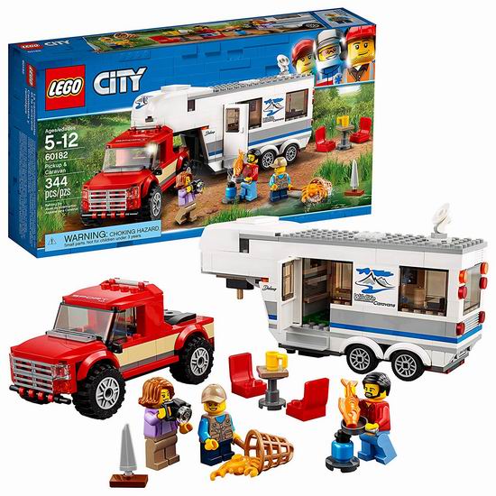  LEGO 乐高 城市系列 60182 亲子野营房车（344pcs）6.2折 24.98加元！