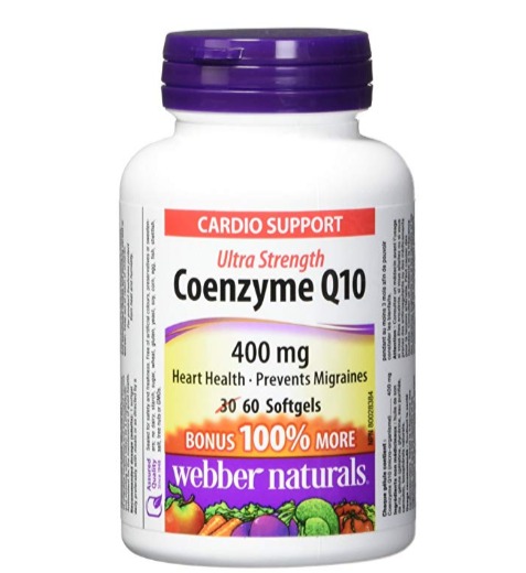  Webber Naturals 超强度辅酶Q10 抗氧化软胶囊（400mg）60粒装 33.24加元（原价 45.99加元）