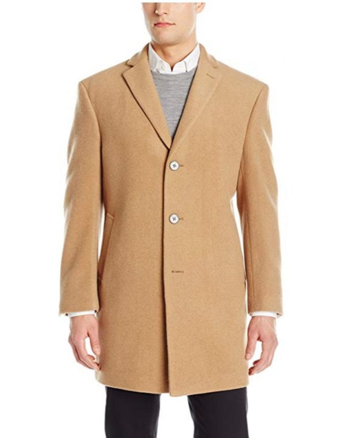  Calvin Klein Prosper 男士单排扣羊毛混纺大衣 55.5加元起，原价 204.8加元，包邮