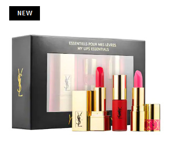  YSL 新版金色圆管49号+大热色52色+橘红雾面唇露套装 44加元（价值 61加元 ）