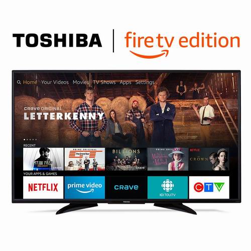  Toshiba 东芝 55LF621C19 55英寸 4K超高清 Fire TV版智能电视  499.99加元，原价 699.99加元，包邮