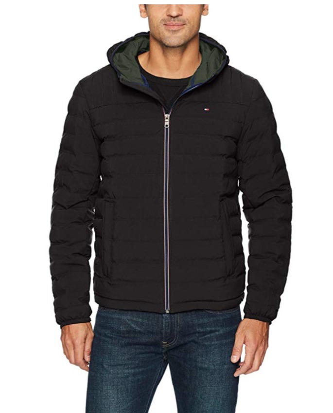  Tommy Hilfiger Ultra Loft男士连帽羽绒外套 47.96加元起（4色可选），原价 197.53加元，包邮