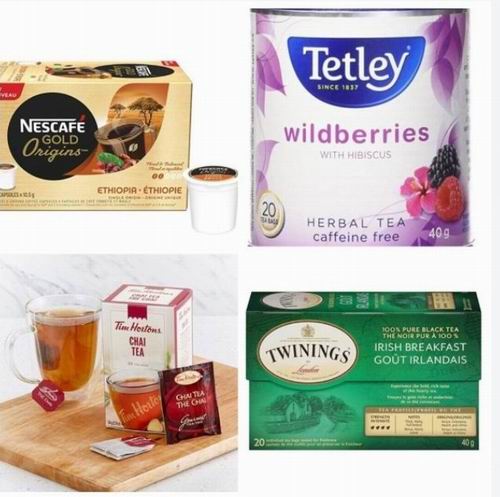  精选Twinings、Tim Hortons、Nescafé等品牌咖啡、茶 4.5折 2.99加元起优惠！