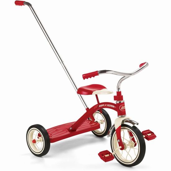  Radio Flyer 溜娃神器 经典红色钢制10英寸儿童三轮车6折 83.45加元包邮！