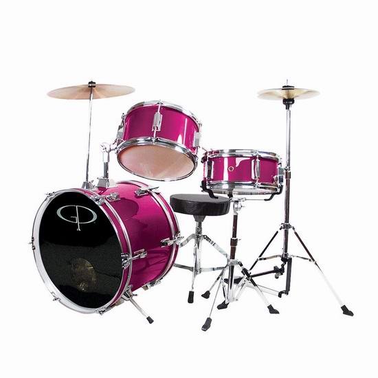  历史新低！GP Percussion GP50MPK 儿童架子鼓套装4.7折 136.21加元包邮！