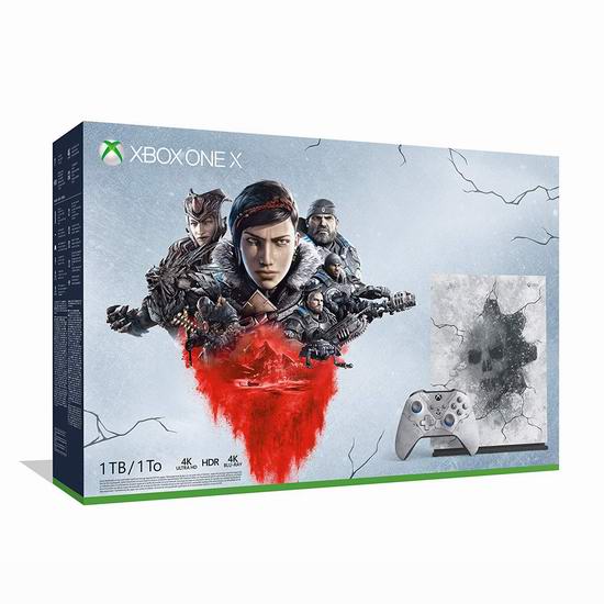  Bug速抢！新品预售 Xbox One X 1TB 《Gears 5 战争机器5》限定版6.3折 379.99加元包邮！