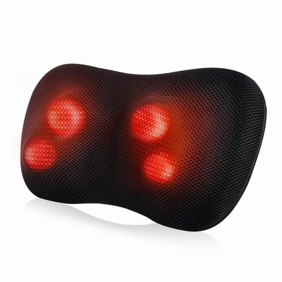  MaxKare 颈背腰腿 深层指压加热按摩器 36.19加元包邮！