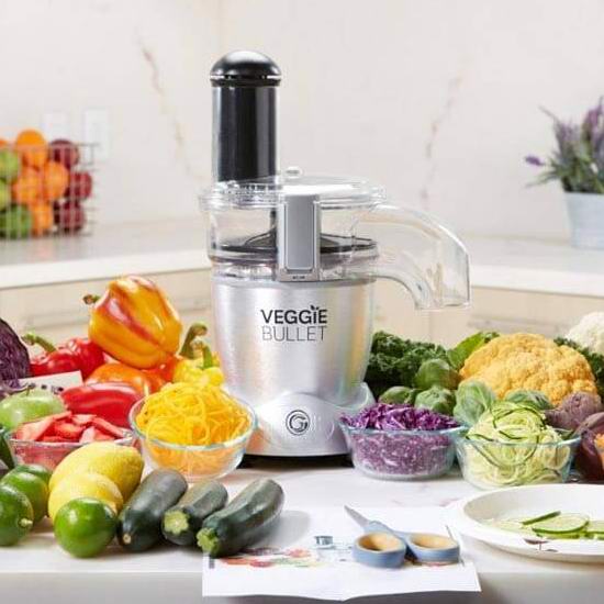  售价大降！历史新低！Nutri Veggie Bullet 切碎/切丝/切片 三合一食物料理机12件套4.2折 80加元清仓并包邮！