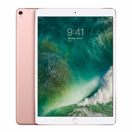  新款 Apple iPad Pro 10.5英寸 玫瑰金 平板电脑（64GB） 718加元包邮！