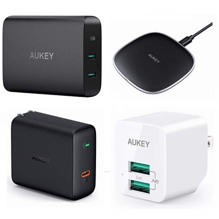  金盒头条：精选多款 Aukey USB充电器、无线充电板11.24加元起！