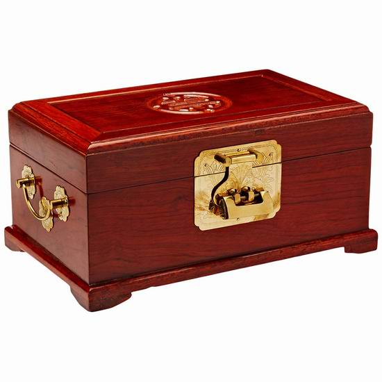  白菜价！历史新低！Oriental Furniture 小号中式复古首饰收纳盒1.8折 31.63加元清仓！