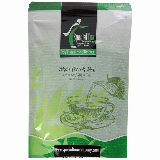  超级白菜！Special Tea Company 法国薄荷白茶（3盎司）1.4折 2.93加元清仓！