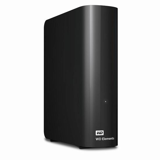  WD 西部数码 Elements 新元素系列 3.5英寸 10TB 台式移动硬盘 219.99加元包邮！