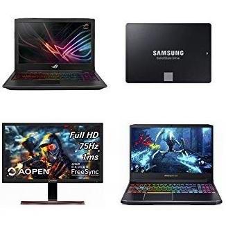  金盒头条：精选 Asus、Acer、Razer、Toshiba 等品牌游戏笔记本电脑、固态硬盘、硬盘、显示器、游戏键盘鼠标、游戏耳机等6.1折起！