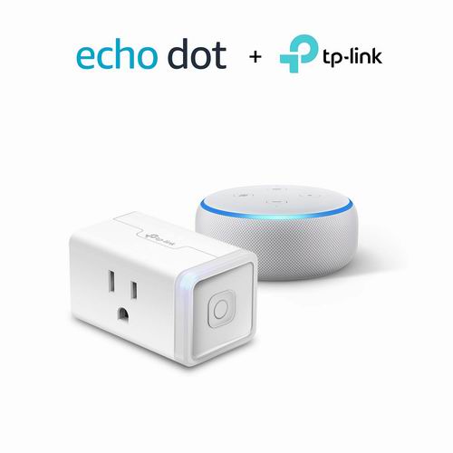  新品 Echo Dot 亚马逊第三代智能家居语音机器人 +TP-Link智能插座套装 49.98加元（3色），原价 94.97加元，包邮