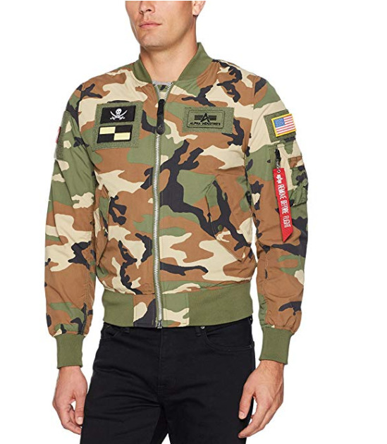  Alpha Industries L-2b男士飞行夹克 73.37加元（L），原价 174.92加元，包邮
