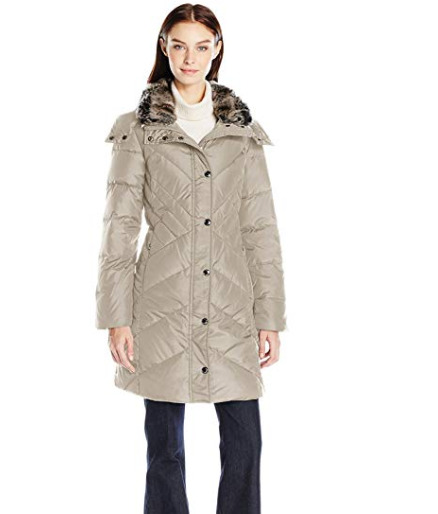  London Fog 女士羽绒服 46.41加元（L），原价 155.99加元，包邮