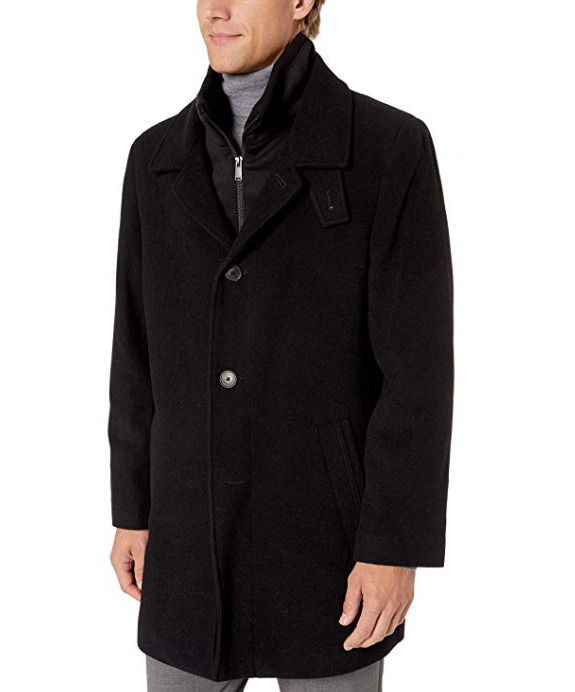  Calvin Klein Coleman男士羊毛混纺大衣 72.99加元（48），原价 207.99加元，包邮