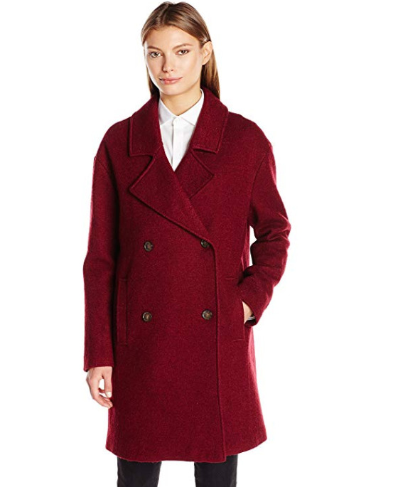  Tommy Hilfiger Oversized 女士羊毛混纺大衣（M码）2.3折 55.62加元，原价 238.16加元，包邮
