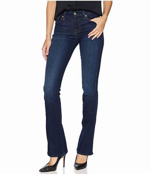  7 For All Mankind Kimmie 女士喇叭牛仔裤 72.63加元（31码），原价 166.09加元，包邮