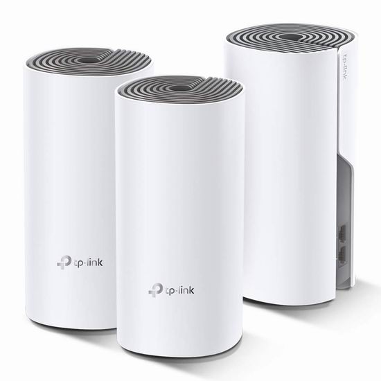  金盒头条：TP-Link Deco M4 AC1200 Mesh 家庭Wi-Fi网络覆盖系统3件套7.3折 109.99加元包邮！