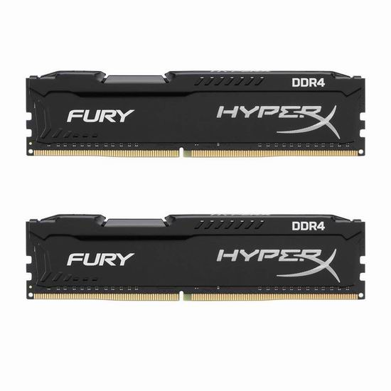  历史新低！Kingston 金士顿 HyperX Fury雷电系列 2666MHz DDR4 8GB(4G×2)台式机内存 49.99加元包邮！