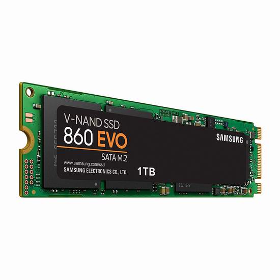  历史最低价！Samsung 三星 860 EVO M.2 1TB 固态硬盘 7.1折 149.99加元包邮！