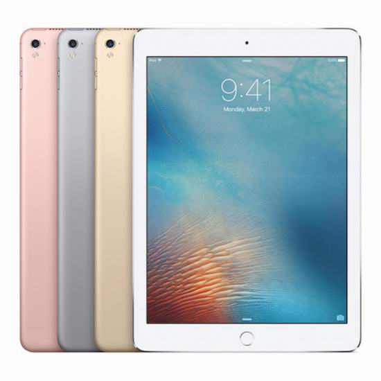  Apple iPad 32GB/128GB 9.7寸平板电脑 359.99-467.99加元包邮！3色可选！