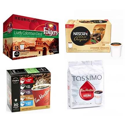  金盒头条：精选 Tim Hortons、NESCAFÉ、Folgers、Tassimo 等品牌K-Cups/Tassimo/Pods咖啡胶囊4.8折起！