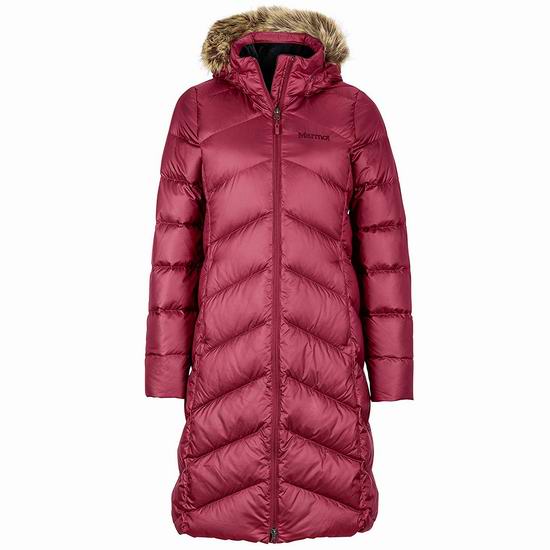  Marmot 土拨鼠 Montreaux 女式长款羽绒服（S码）4.2折 135.8加元包邮！